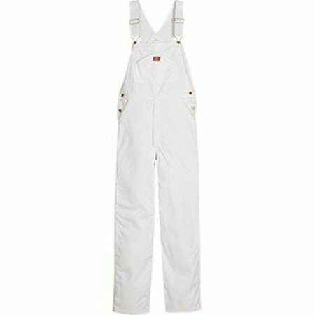 DICKIES Dickies 36W x 34L White Painter Bib Overalls 8953WH